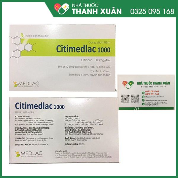 Citimedlac 1000 trị chứng rối loạn trí nhớ